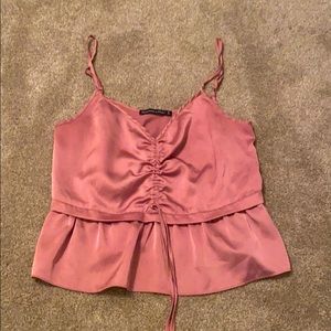 Pink crop top